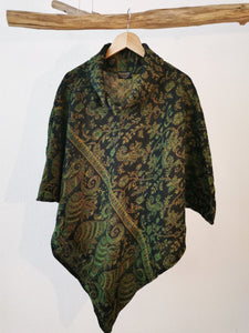 Warmer Poncho TIM mit Paisley Muster