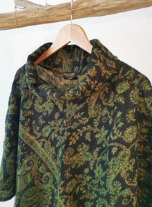 Warmer Poncho TIM mit Paisley Muster