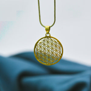 Kette mit Anhänger Blume des Lebens, Flower of Life, verschiedene Größen