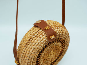 Runde Rattan Tasche