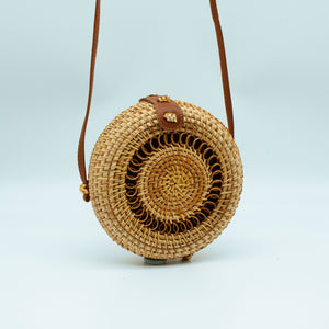 Runde Rattan Tasche