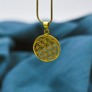 Kette mit Anhänger Blume des Lebens, Flower of Life, verschiedene Größen