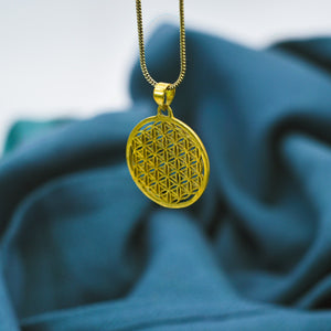 Kette mit Anhänger Blume des Lebens, Flower of Life, verschiedene Größen