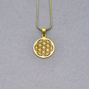 Kette mit Anhänger Blume des Lebens, Flower of Life, verschiedene Größen