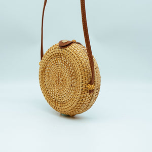 Runde Rattan Tasche