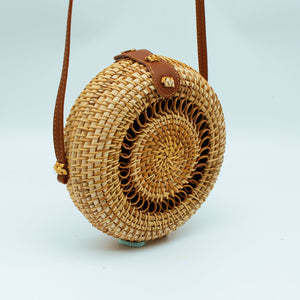 Runde Rattan Tasche