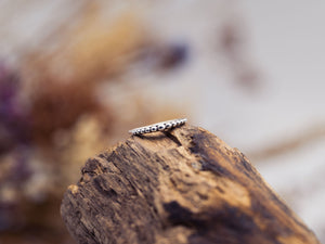 Minimalistischer Stapelring Kügelchen Diadem