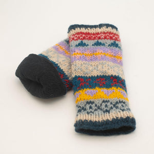 norwegermuster handschuhe Handstulpen „NARA“ mit buntem Norweger Muster