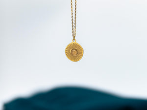 Goldene Aventurin Halskette SOLEY, helles gelb