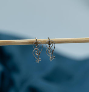 Kletterohrringe, Earclimber Ohrringe , 925 Sterlingsilber, Paar