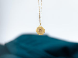 Goldene Aventurin Halskette SOLEY, helles gelb