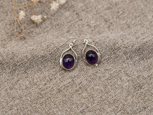 Amethyst Ohrringe, 925 Sterlingsilber