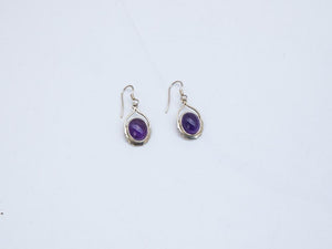 Amethyst Ohrringe, 925 Sterlingsilber