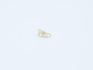 Regenbogen Ring, gold