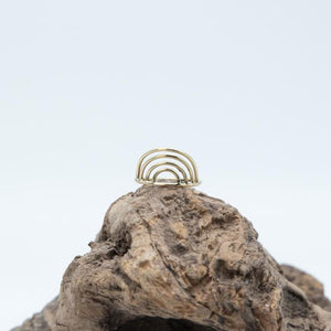 Regenbogen Ring, gold