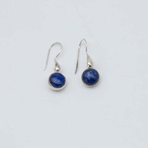 Eleganter Hängeohrring mit Lapislazuli, 925 Sterlingsilber