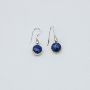 Eleganter Hängeohrring mit Lapislazuli, 925 Sterlingsilber