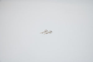 Kletterohrringe, Earclimber Ohrringe Simple, 925 Sterlingsilber