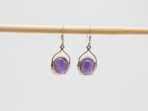 Amethyst Ohrringe, 925 Sterlingsilber