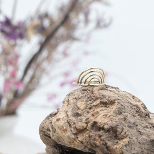 Regenbogen Ring, gold