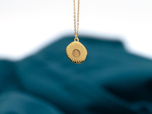 Goldene Aventurin Halskette SOLEY, helles gelb