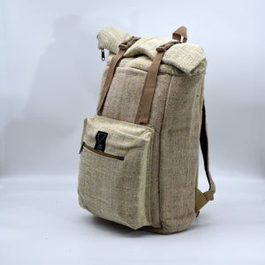 Veganer Hanf Rucksack JIM, beige