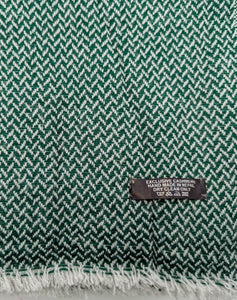 Luxuriöse Kaschmir Decke FLORENZ, aus 100% Kaschmirwolle, 135 x 250 cm, grün