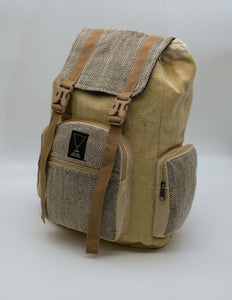 Veganer Hanf Rucksack MILO, beige, nachhaltiger Rucksack für Herren und Damen